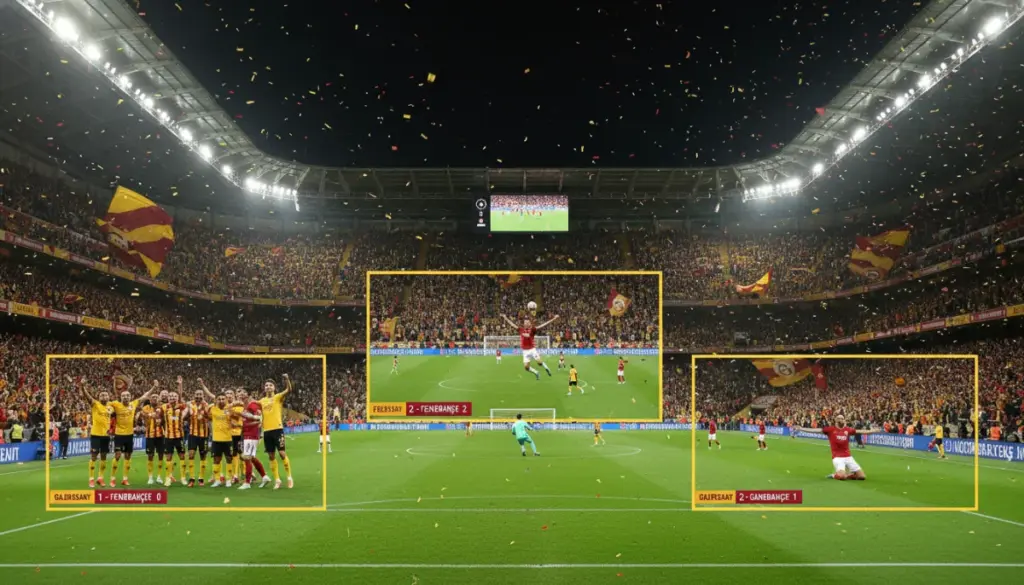 Galatasaray, Fenerbahçe’yi 3-0 Geçerek Şampiyonluğa Rüzgar Gibi Yaklaştı